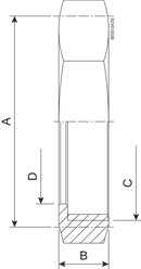 NUTMUTTER SECHSKANT RJT 38-304 – BS4825
