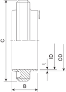 GEWINDESTUTZEN RJT 76.1-304L – BS4825