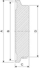 BLINDBUNDKLEMMSTUTZEN BBKS DN32 H3 1.4404 - DIN 11864-3/11853-3