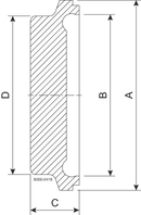 BLINDNUTKLEMMSTUTZEN BNKS DN80 H3 1.4404 - DIN 11864-3/11853-3
