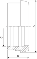 KEGELSTUTZEN D DN65 HSF0 1.4404 - DIN 11851