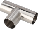 B7WWW-2 1/2-304L-7 - WELD EQUAL TEE, POLISHED ID/OD