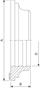 BUNDSTUTZEN WALZ REDUZIERT 76.1-51-316L – ISO2037