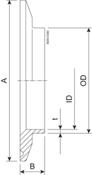 CLAMPSTUTZEN 63,5-51-SB-316L – ISO2037