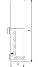 BLINDMUTTER MIT KNOPF DS-76.1-304 - DS720