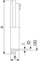 BUNDSTUTZEN IDF 63,5-316L - IDF