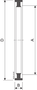 DICHTRING T 101,6 NBR - IDF B=7,0 BIS 9,5