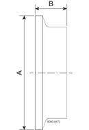 23BMP-3 X 3/4-304-7 – THERMOMETERKAPPE TC, POLIERT