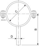 ROHRSCHELLE MIT SCHAFT DN20-SB-304