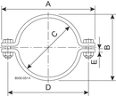 ROHRSCHELLE OHNE SCHAFT DN150-SB-304
