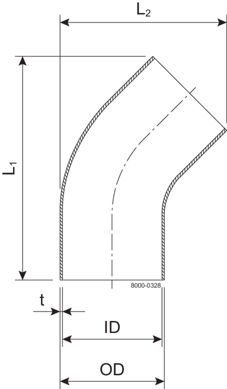 BOGEN 45° 101,6-POL-316L – BS4825