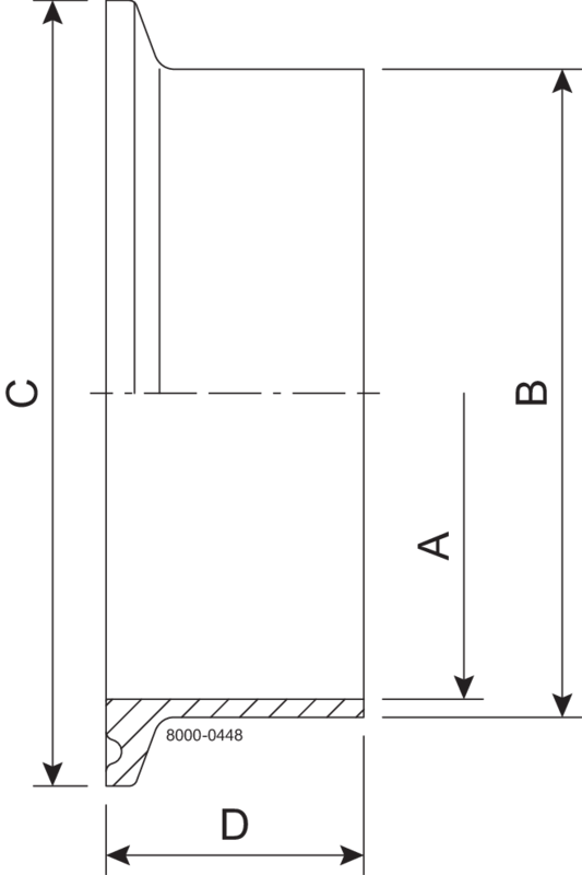 CLAMPSTUTZEN 38,1-316L