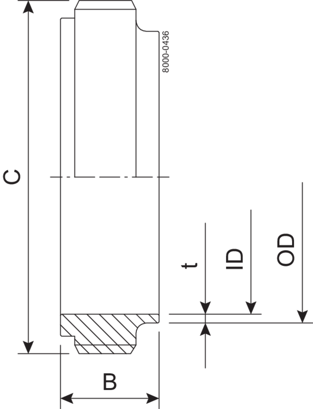 GEWINDESTUTZEN IDF 101.6-316L – ISO2037