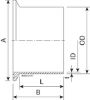 D24FCF-2-S – ROHRSCHELLE 2-TLG. MIT PVC 2"
