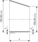 REDUZIERSTÜCK EXZ. RE DN32/25 HSF3 1.4307 – DIN 11852