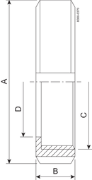 NUTMUTTER F DN100 HSF0 1.4404 - DIN 11851