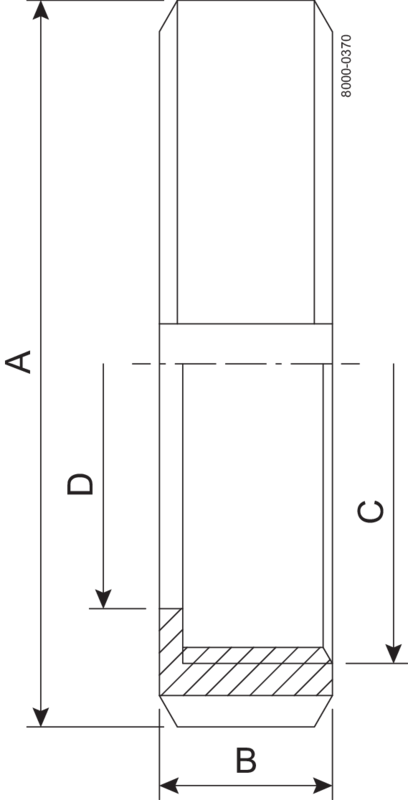 NUT F DN25 HSF0 1.4404 - DIN 11851