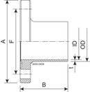 BUNDFLANSCH BF DN80 H3 1.4404 - DIN 11864-2