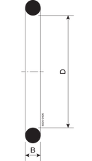 O-RING R DN125 FPM - DIN 11864/11853