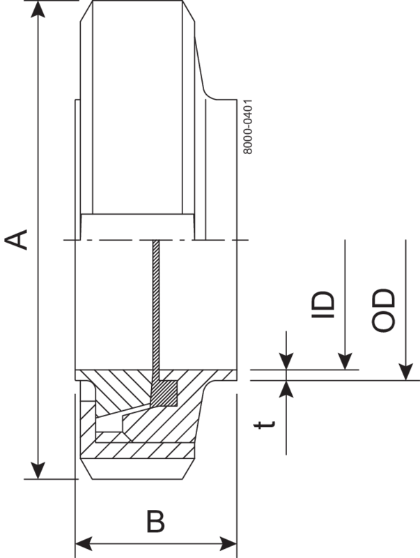 VERSCHRAUBUNG S DN80 HSF0 1.4307 EPDM - DIN 11851