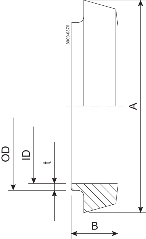 LINER SKD DN20 HSF0 1.4307 - DIN 11851