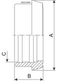 LINER EXP DN75 1.4301 - DIN FOR INCH