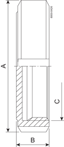 BLINDMUTTER DN100 HSF0 1.4307 – PASST FÜR DIN