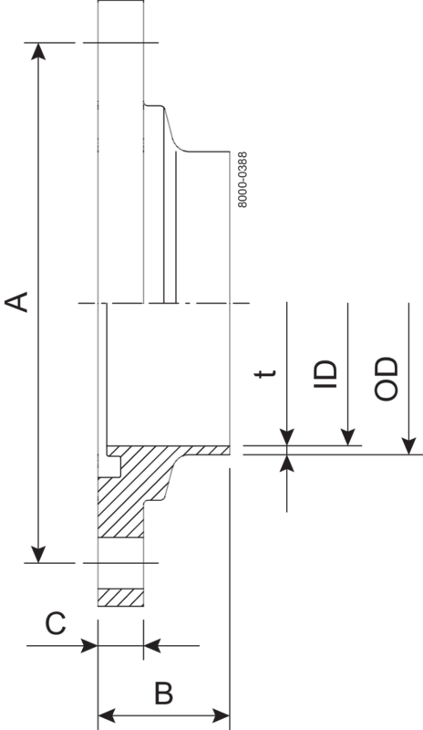 FLANSCH PN10 DN150 HSF0 1.4404 – PASST FÜR EN10357-A ROHRNUT