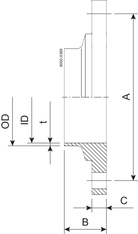 FLANSCH PN10 DN100 HSF0 1.4404 – PASST FÜR EN10357-A ROHRKRAGEN