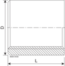 GANZE MUFFE 2" RG 1.4404 - PASST FÜR DIN