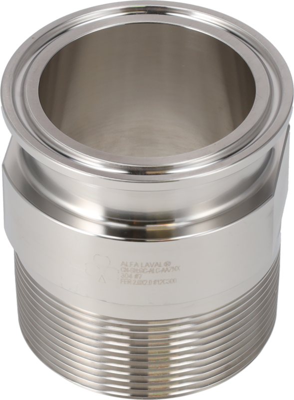 21MP 1 1/2 X 3/4-316L-7 – ADAPTER TC x NPT-AUßENGEWINDE