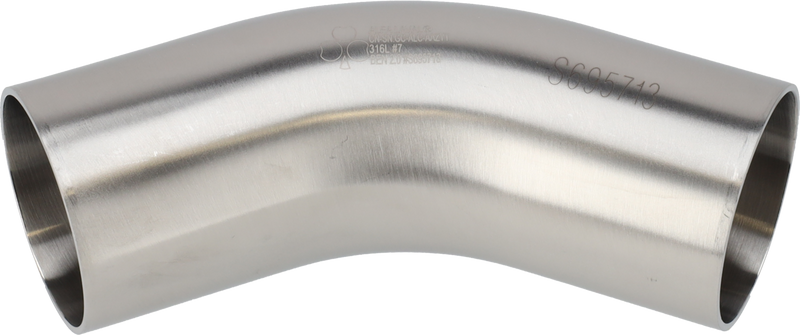 B2KS-6-316L-7 - 45-WELD BEND POLISHED ID/OD