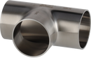 L7WWW-1 1/2-304L-7 - WELD EQUAL TEE, POLISHED ID/OD