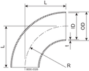 BEND 90-BS-101.6-HSF3-1.4404
