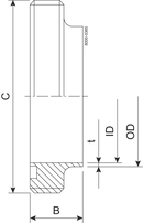 GEWINDESTUTZEN DS-51-316L, - DS720