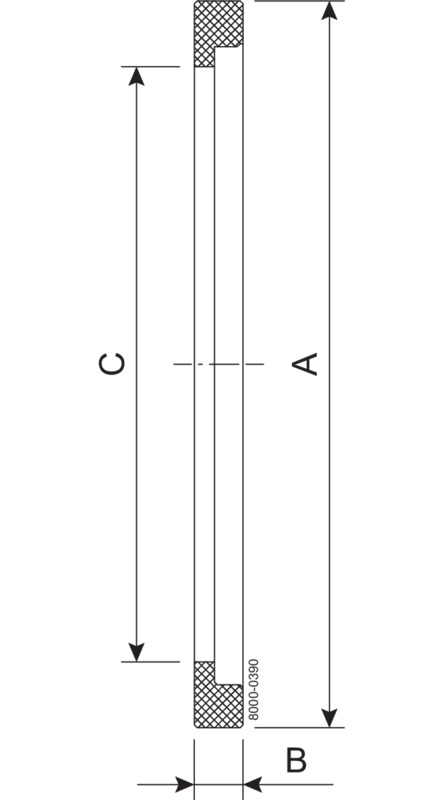 FLANSCHDICHTUNG 101,6 Q - ISO 2037