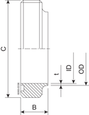 GEWINDESTUTZEN 38-316L - SMS