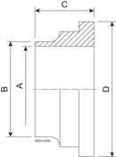 BUNDSTUTZEN 104-316L - SMS