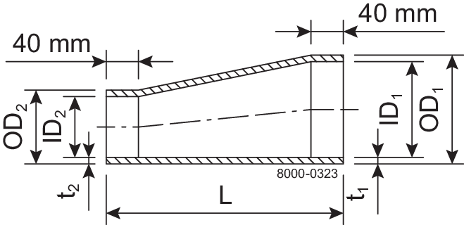 REDUZIERSTÜCK EXZ. 76,1-63,5-POL/ROH-316L – ISO2037