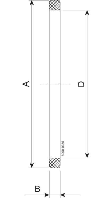 DICHTRING 25 PTFE - SMS B=4,0 DD