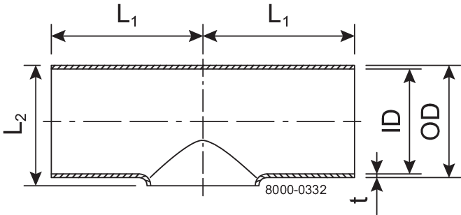 T-STÜCK 101,6-POL-316L - KURZ-ISO2037