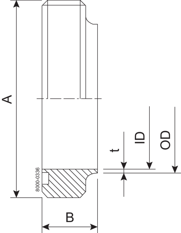 MALE PART SMS 76.1-316L - ISO2037