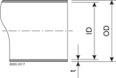 TUBE DN100 104X2 CD 1.4301 - EN 10357-A (DIN 11850)