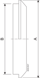 H-16A-14-2-316L-7 – H-LINE BLINDCLAMP MASSIV MIT AUßENGEWINDE