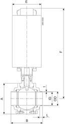 BALL VALVE SBV-DN50-W/W-NC
