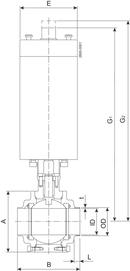 BALL VALVE SBV-DN80-W/W-NCTT