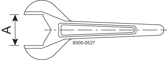 TOOL SPANNER HEXAGON NUT 25- - IDF/ISO