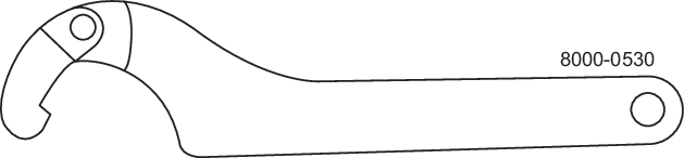 HAKENSCHLÜSSEL MIT GELENK DN50-100-304 – FÜR DIN