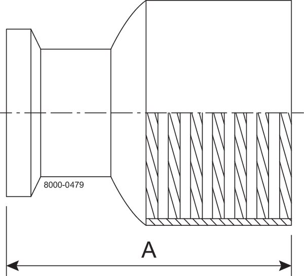 22MP-2 1/2 X 2 1/2-316L-7 – ADAPTER TC x NPT-INNENGEWINDE