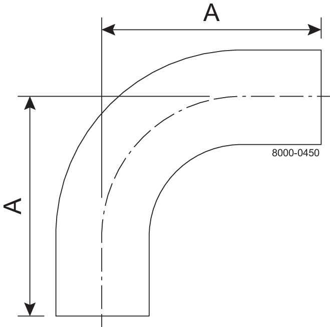 B2S-1-304L-7 – 90-BOGEN S/S POLIERT ID/OD